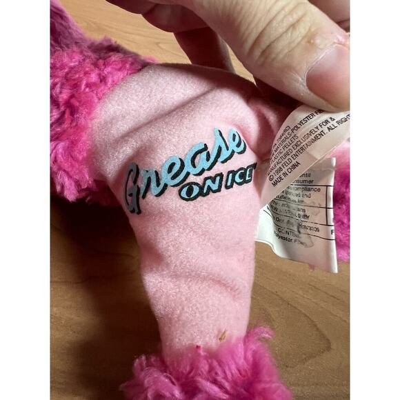 Grease on Ice Pink Poodle Plush Dog 1998 North American Tour - 8" Long - Picture 7 of 10